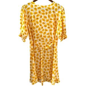 Faithful The Brand Florence Marigold Crepe Mini Dress Size 6